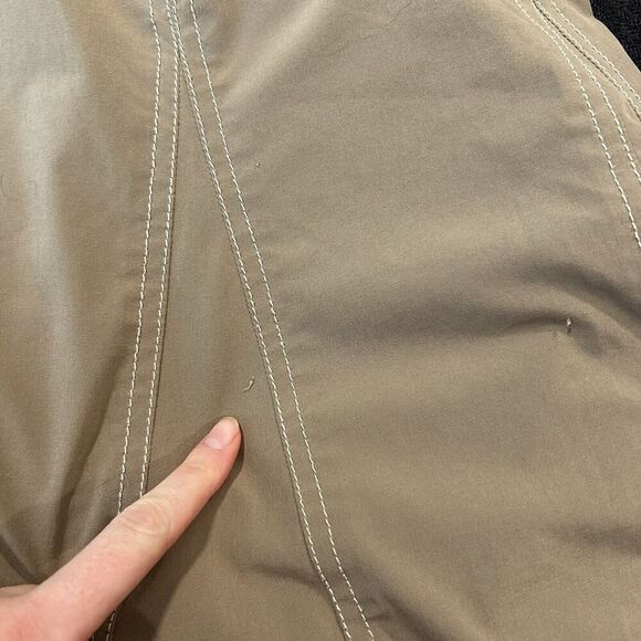 Athleta Skirt Women’s 10 Y2K Sport Khaki Active Zip Up Tennis Golf Tenniscore - Picture 8 of 10